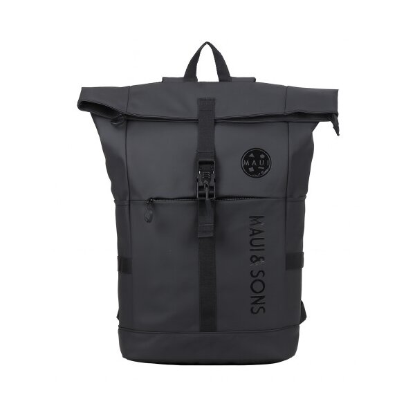 Backpack 20lt Polyester Μαύρο Maui&sons