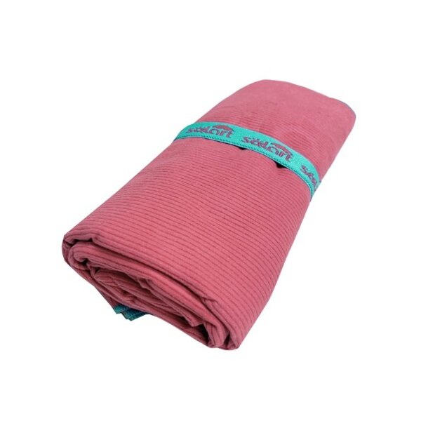 Πετσέτα Θαλάσσης Microfiber 80x195cm Κοτλέ Ροζ/πετρόλ Solart