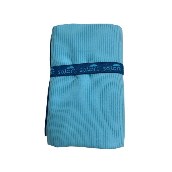 Πετσέτα Θαλάσσης Microfiber 110x175cm Κοτλέ Μπλε/μπλε Solart