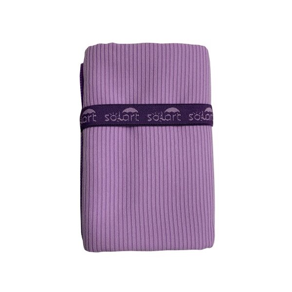 Πετσέτα Θαλάσσης Microfiber 110x175cm Κοτλέ μωβ Solart